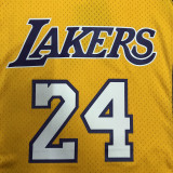 2008/09 Lakers BRYANT #24 Yellow Retro  NBA Jerseys 热压