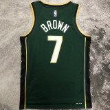 2023 Celtics BROWN #7 Green City Edition NBA Jerseys
