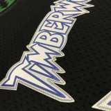1997/98 Timberwolves GARNETT #21 Black Retro  NBA Jerseys 热压