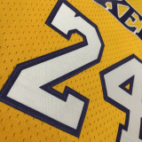 2008/09 Lakers BRYANT #24 Yellow Retro  NBA Jerseys 热压