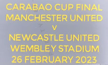 Carabao Cup Final Fonts 2023 卡拉宝杯曼联用决赛小字  (You can buy it alone OR tell us which jersey to print it on. )