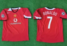 RONALDO #7 M Utd Home Retro Jersey 2004/06 (Have UCL Patch 带1个欧冠球 UCL Font 欧冠字体 ) ★★