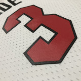2005/06 Miami Heats WADE #3 Retro White NBA Jerseys热压