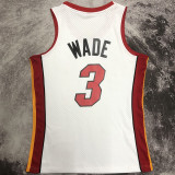 2005/06 Miami Heats WADE #3 Retro White NBA Jerseys热压