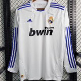 2010/11 RM Home White Retro Long Sleeve Jersey