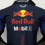 2023/24 Red Bull Racing Black F1 Team POLO T-Shirt (有领 拉链)