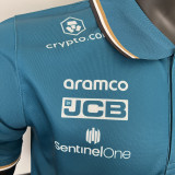 ALONSO #14 Aston Martin F1 Green Team POLO T-Shirt 2023 (有领 阿斯顿马丁)