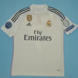 2014/15 RM Home White Retro Soccer Jersey