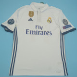 2016/17 RM White Home Retro Soccer Jersey