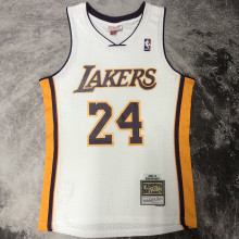 2009/10 Lakers BRYANT #24 Retro White NBA Jerseys热压