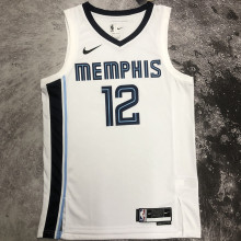 2023/24 Grizzlies MORANT #12 White  NBA Jerseys