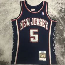 2006/07 Nets KIDD #5 Retro Dark Blue NBA Jerseys热压
