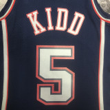 2006/07 Nets KIDD #5 Retro Dark Blue NBA Jerseys热压