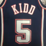 2006/07 Nets KIDD #5 Retro Dark Blue NBA Jerseys热压