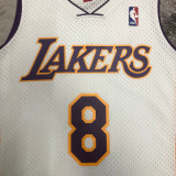 2003/04 Lakers BRYANT #8 Retro White NBA Jerseys热压