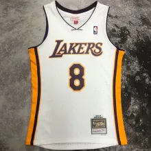2003/04 Lakers BRYANT #8 Retro White NBA Jerseys热压