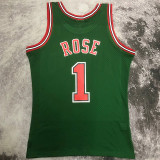 2008/09 Bulls ROSE #1 Retro Green NBA Jerseys热压