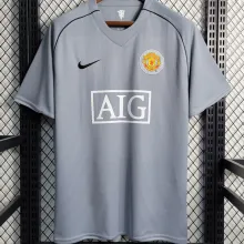 2007/08 M Utd Gray Goalkeeper Retro Soccer Jersey