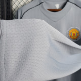 2007/08 M Utd Gray Goalkeeper Long Sleeve Retro Jersey