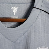 2007/08 M Utd Gray Goalkeeper Retro Soccer Jersey