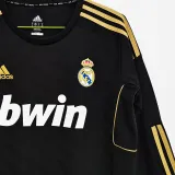 2011/12 RM Away Black Long Sleeve Retro Jersey