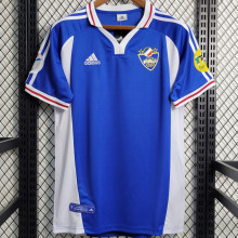 2000 Yugoslavia Home Blue Retro Soccer Jersey