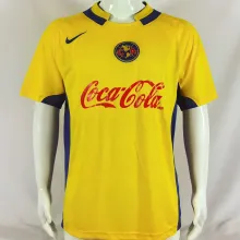 2004/05 Club America Home Yellow Retro Soccer Jersey