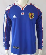 2000 Japan Home Blue Retro Long Sleeve Jersey