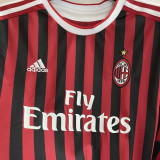 2011/12 AC Milan Home Long Sleeve Retro Jersey