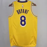 2023/24 Lakers BRYANT #8 Yellow NBA Jerseys 热压