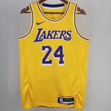 2023/24 Lakers BRYANT #24 Yellow NBA Jerseys 热压