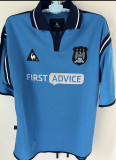 2002/03 Man City Home Blue Retro Soccer Jersey