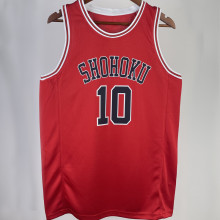 SAKURAGI #10 SHOHOKU Red NBA Jersey
