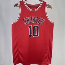 SAKURAGI #10 SHOHOKU Red NBA Jersey