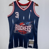 1999/00 Rockets FRANCIS #3 Blue Retro NBA Jerseys 热压