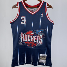 1999/00 Rockets FRANCIS #3 Blue Retro NBA Jerseys 热压