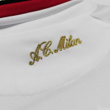 2009/10 AC Milan Away White Retro Soccer Jersey