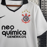 2011 Corinthians Home White Retro Soccer Jersey