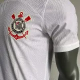 2023/24 Corinthians Home White Player Version Soccer Jersey
