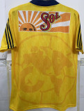 1998/99 Club America Home Yellow Retro Soccer Jersey
