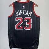 2023/24 Bulls JORDAN #23 Black NBA Jerseys 热压