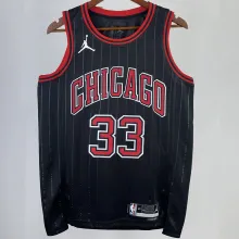 2023/24 Bulls PIPPEN #33 Black NBA Jerseys 热压
