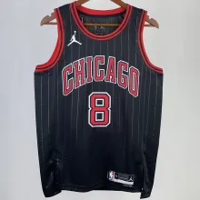 2023/24 Bulls LAVINE #8 Black NBA Jerseys 热压