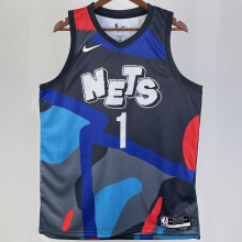 2023/24 Nets  BRIDGES #1 City Editionk NBA Jerseys
