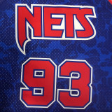 1993 Nets BAPE×M&N #93 Blue NBA Jerseys