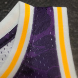 1993 Lakers BAPE×M&N #93 Purple NBA Jerseys