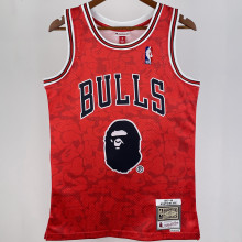 1997/98 Bulls BAPE×M&N #93 Red NBA Jerseys
