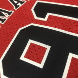 Bulls RODMAN #91 Retro Red NBA Girl Jersey