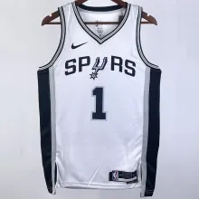 2023/24 Spurs WEMBANYAMA  #1  White  NBA Jerseys