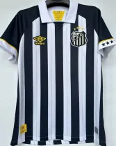 2023/24 Santos 1:1 Quality Away White Black Fans Jersey